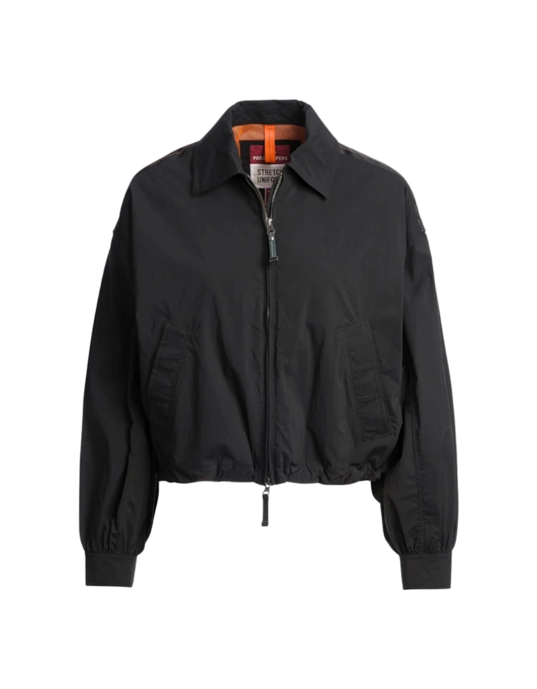 Laurette Black Bomber Jacket