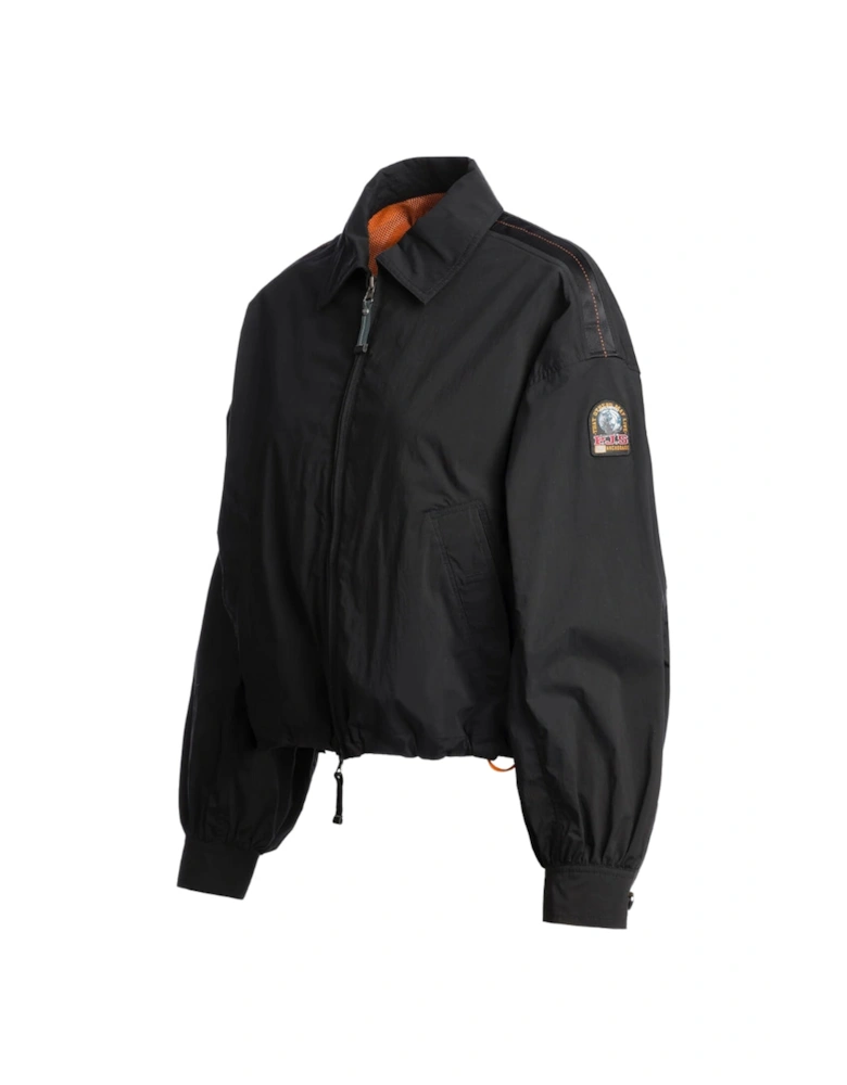 Laurette Black Bomber Jacket