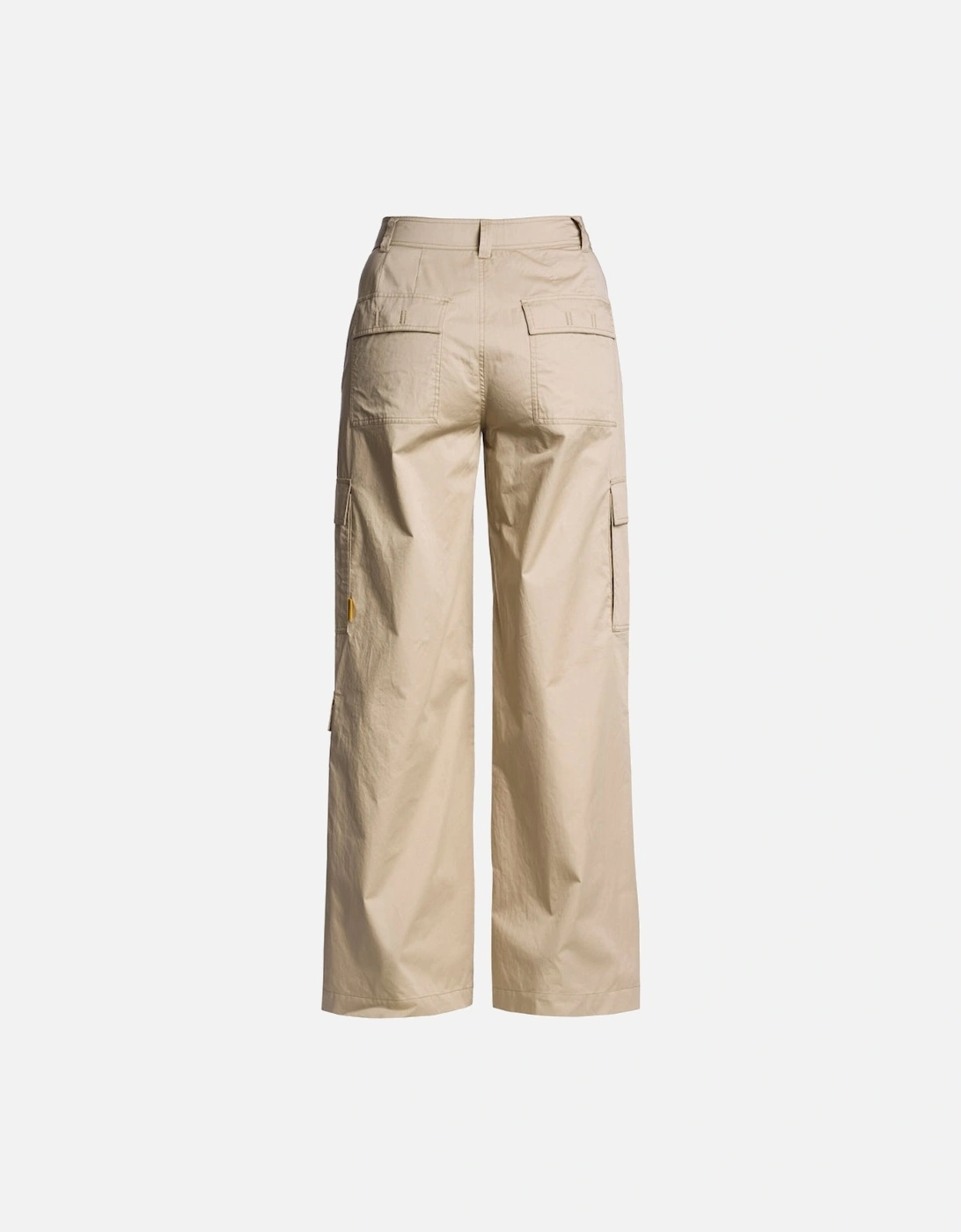 Sun Kissed Beige Wide Leg Cargo Trousers