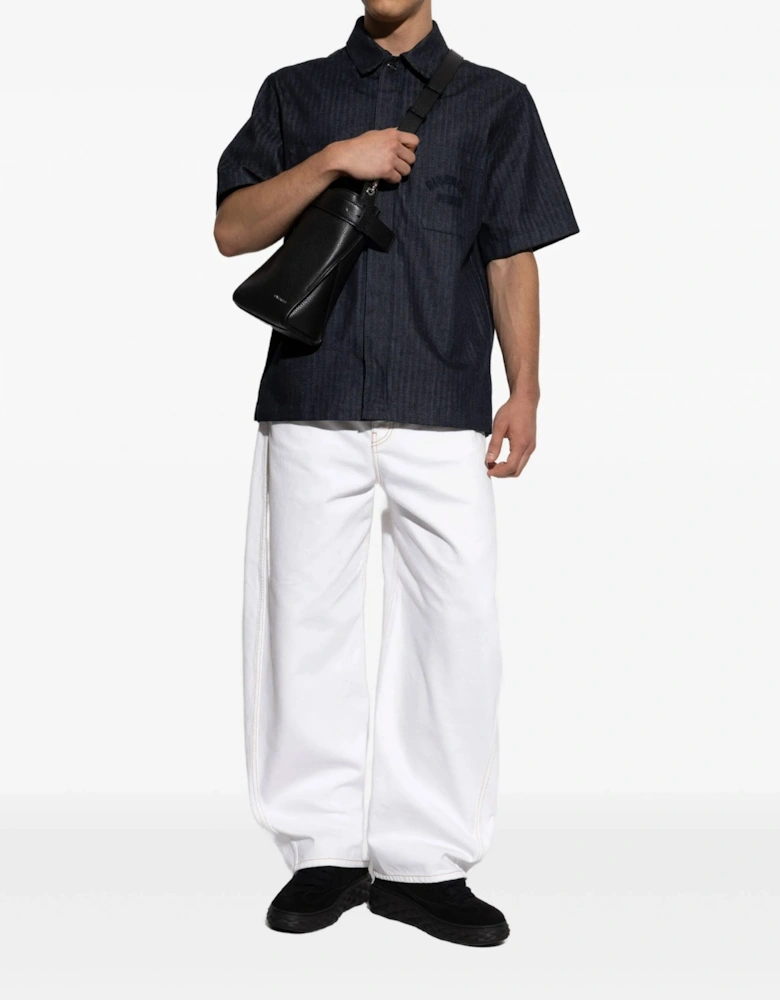 Cotton SS Shirt Navy