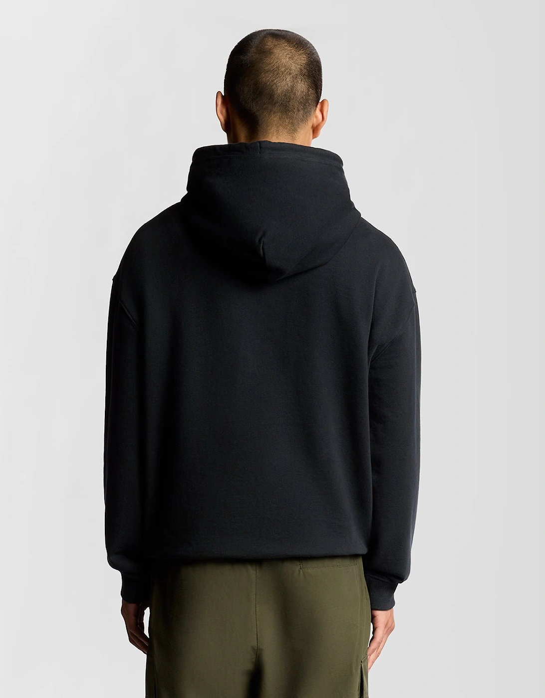 Script Brushback Fleece Hoodie