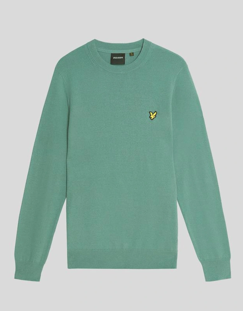 Cotton Merino Crew Neck Jumper