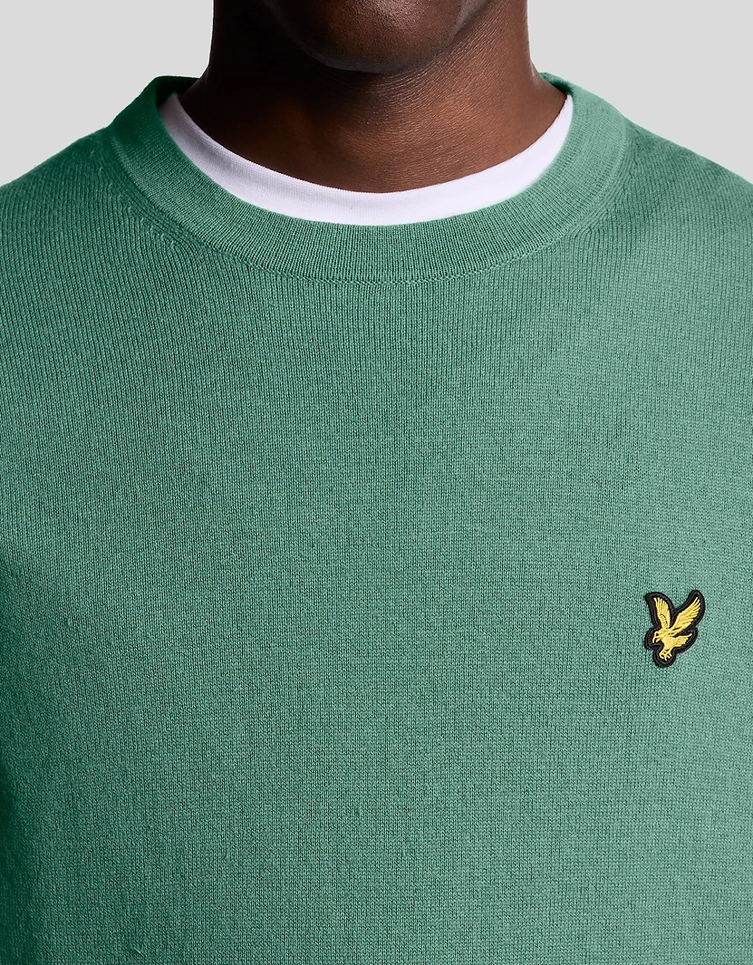 Cotton Merino Crew Neck Jumper