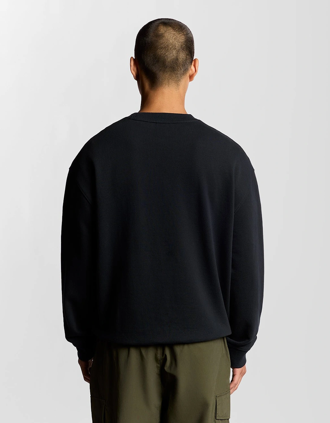 Script Brushback Fleece Sweatshirt