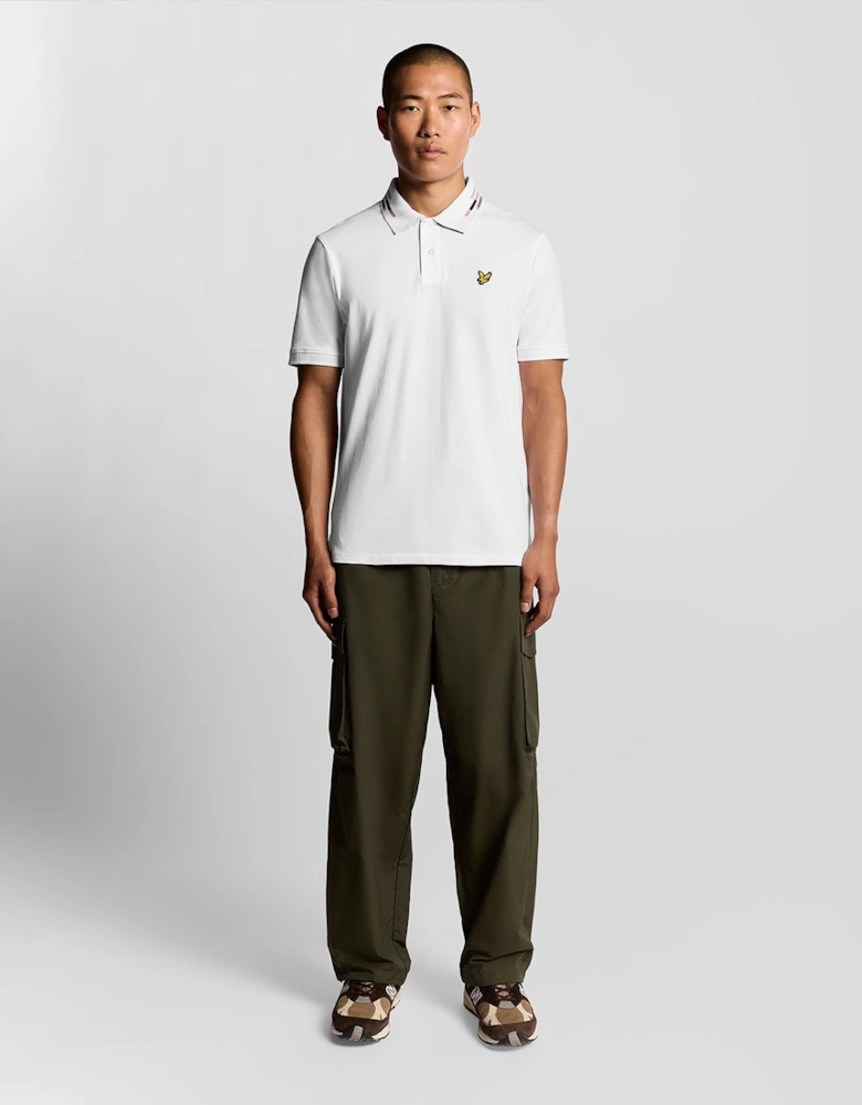 Striped Tipped Polo Shirt