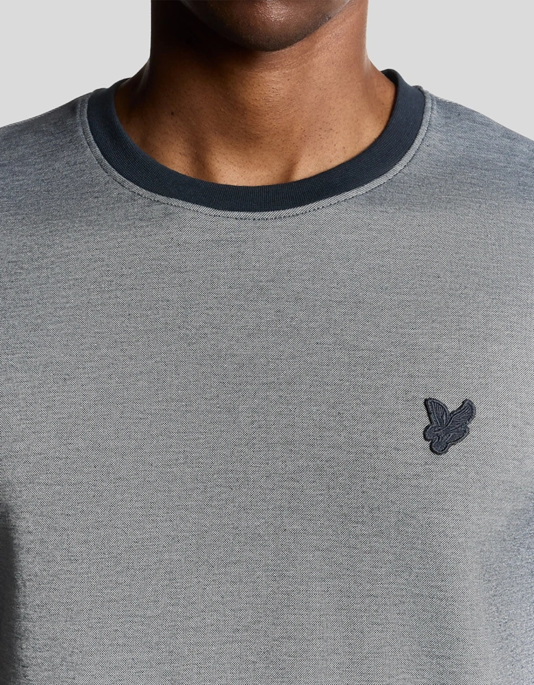 Two Tone Pique T-Shirt
