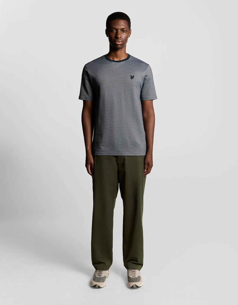 Two Tone Pique T-Shirt