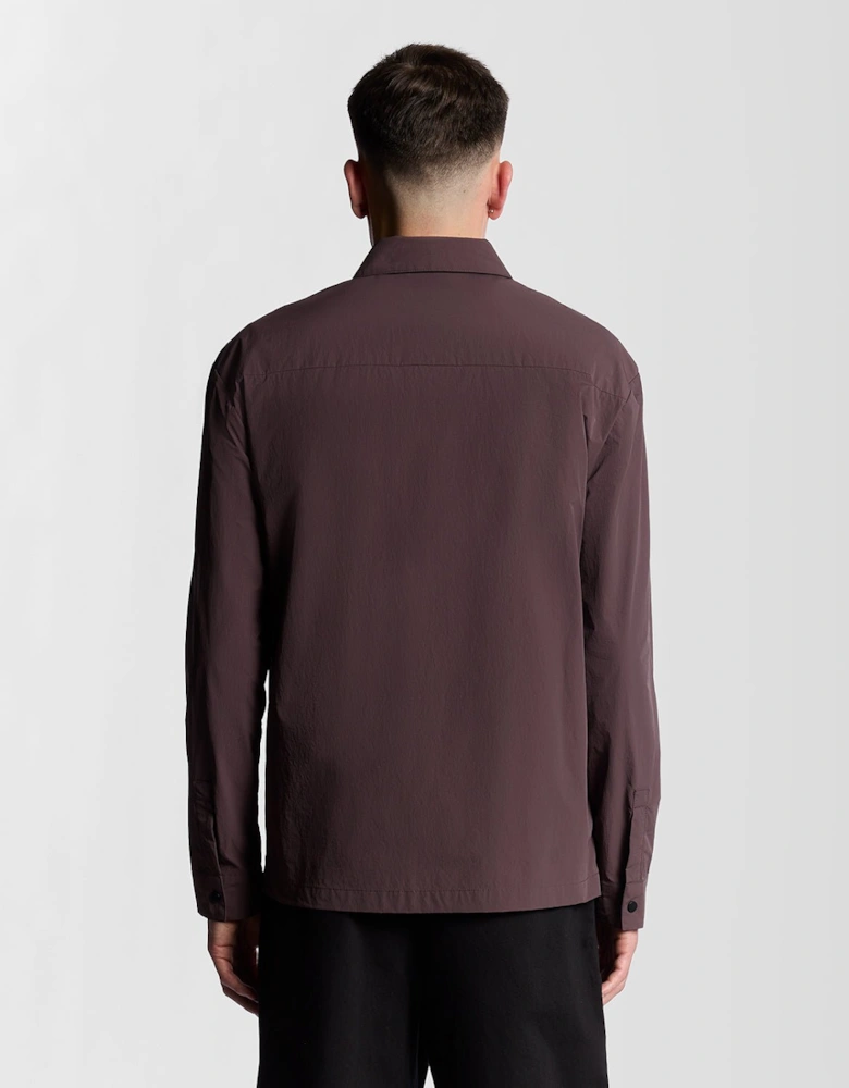 Crinkle Nylon Pocket Overshirt