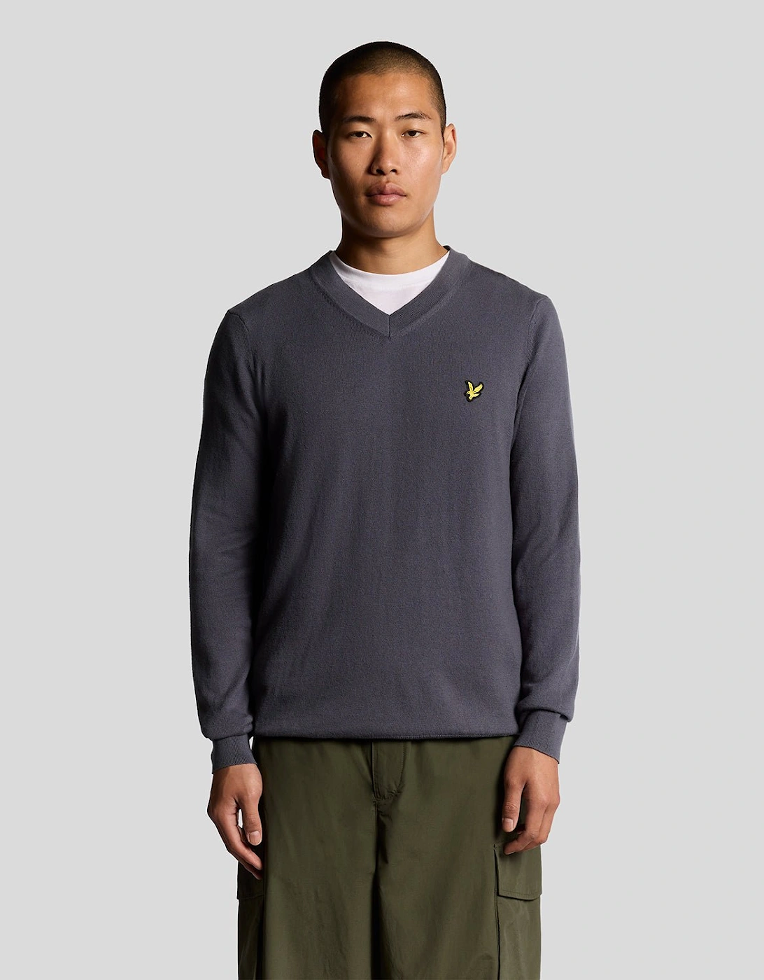 Cotton Merino V Neck Jumper, 7 of 6