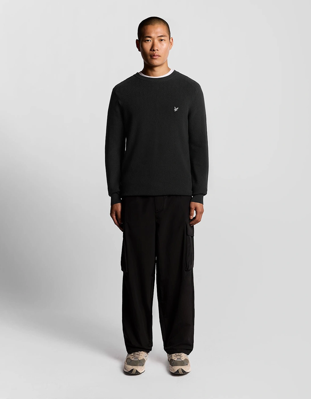 Engineered Rib Crew Neck Jumper