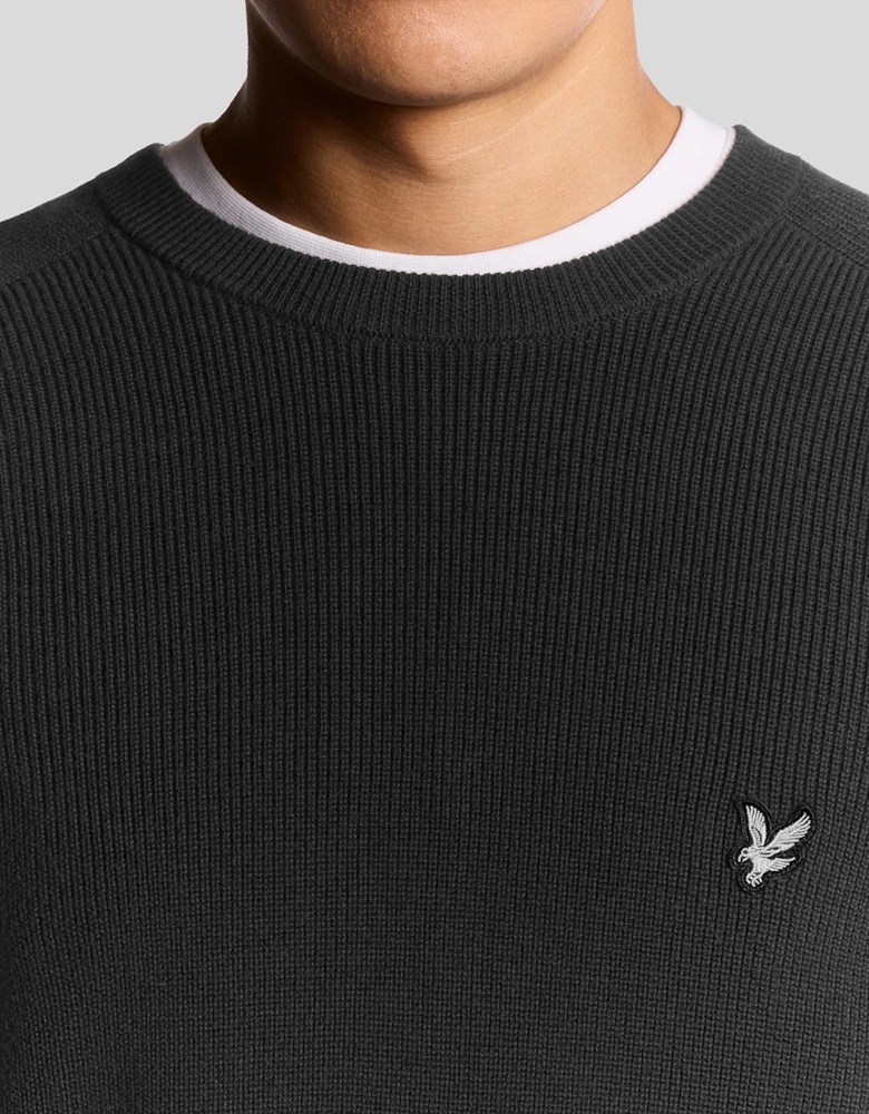 Engineered Rib Crew Neck Jumper