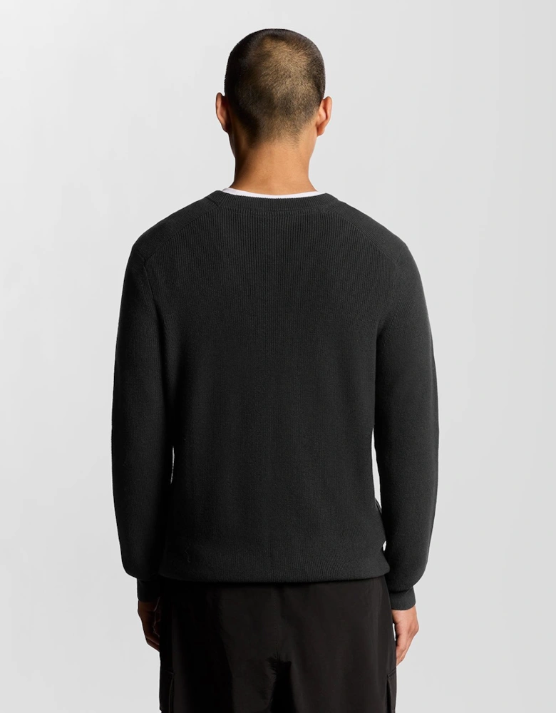 Engineered Rib Crew Neck Jumper