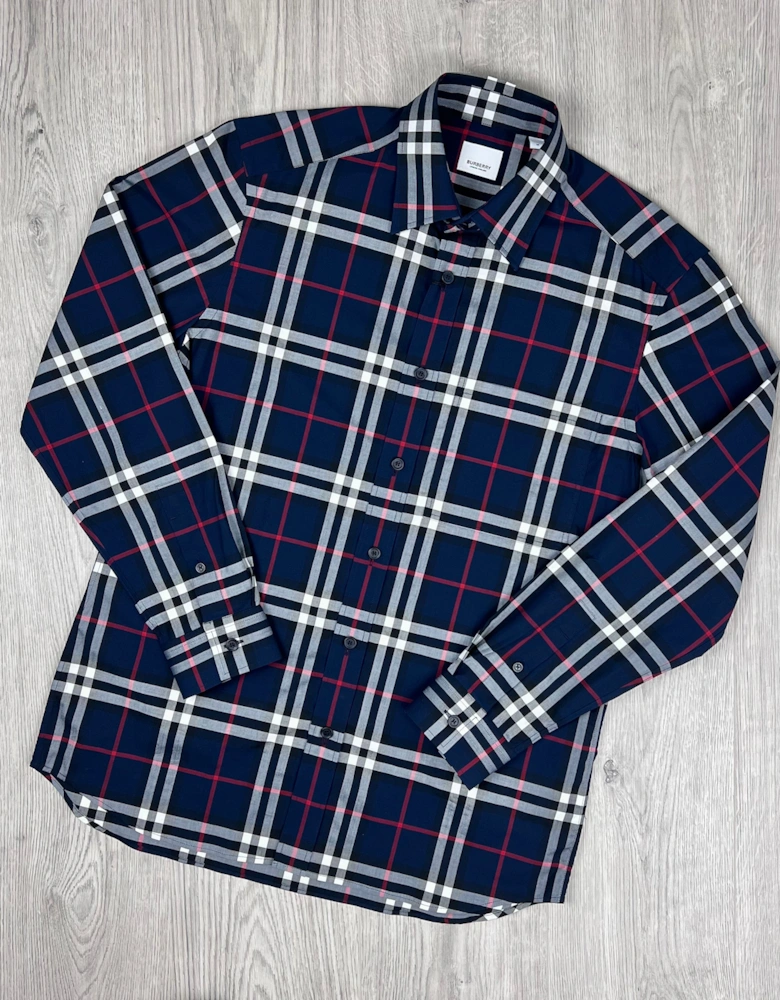 Check Shirt - Navy