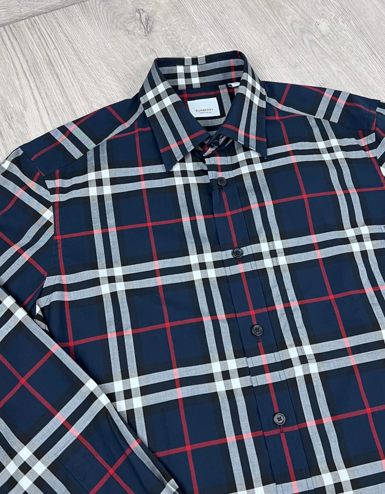 Check Shirt - Navy