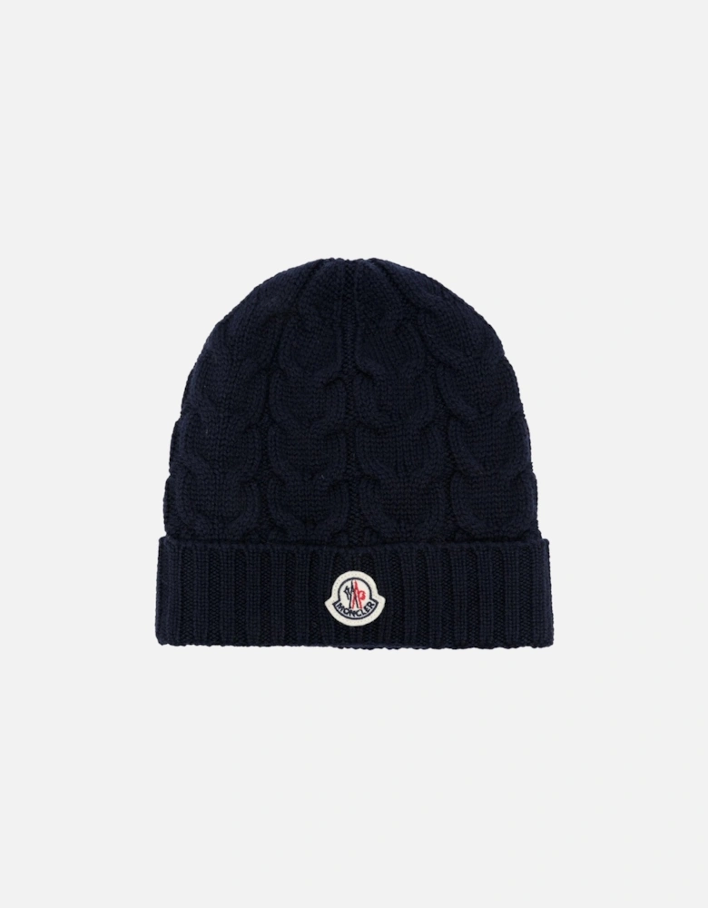 Kids Wool Hat Navy
