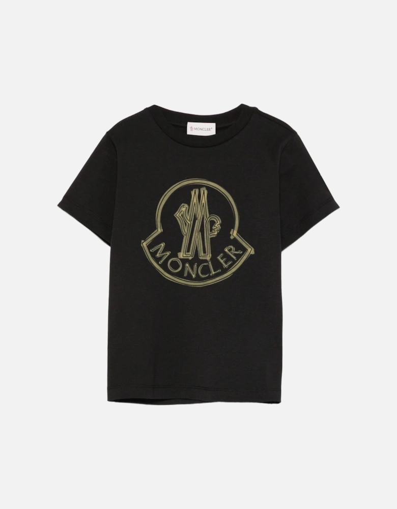 Kids Archive Logo T-shirt Black