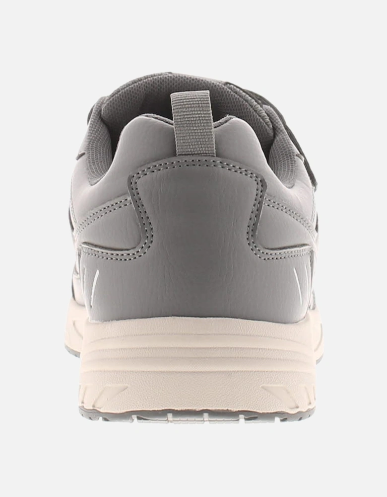 Mens Trainers Julian Wide Fit Touch Fastening grey UK Size