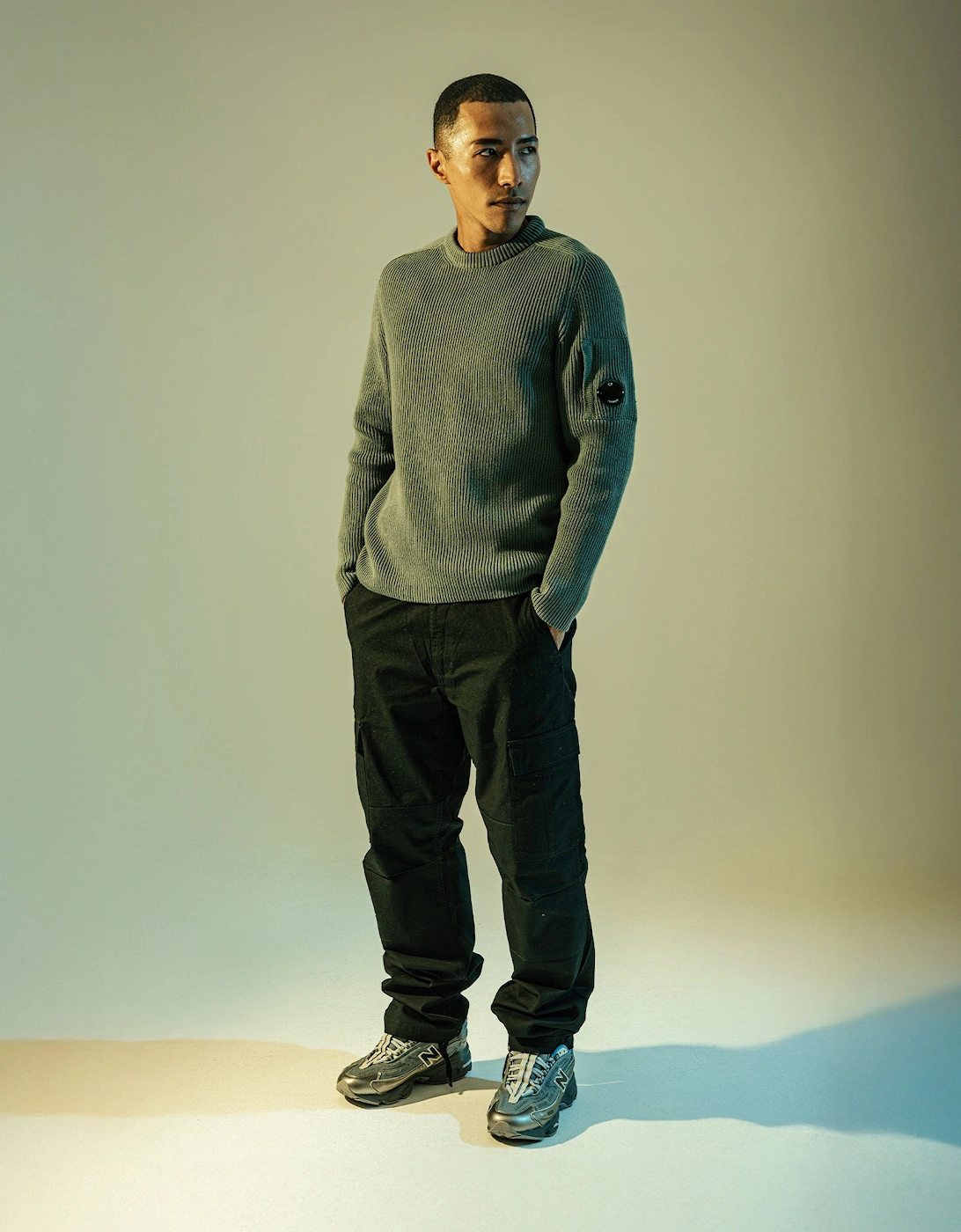 Full Rib Crewneck Lens Jumper