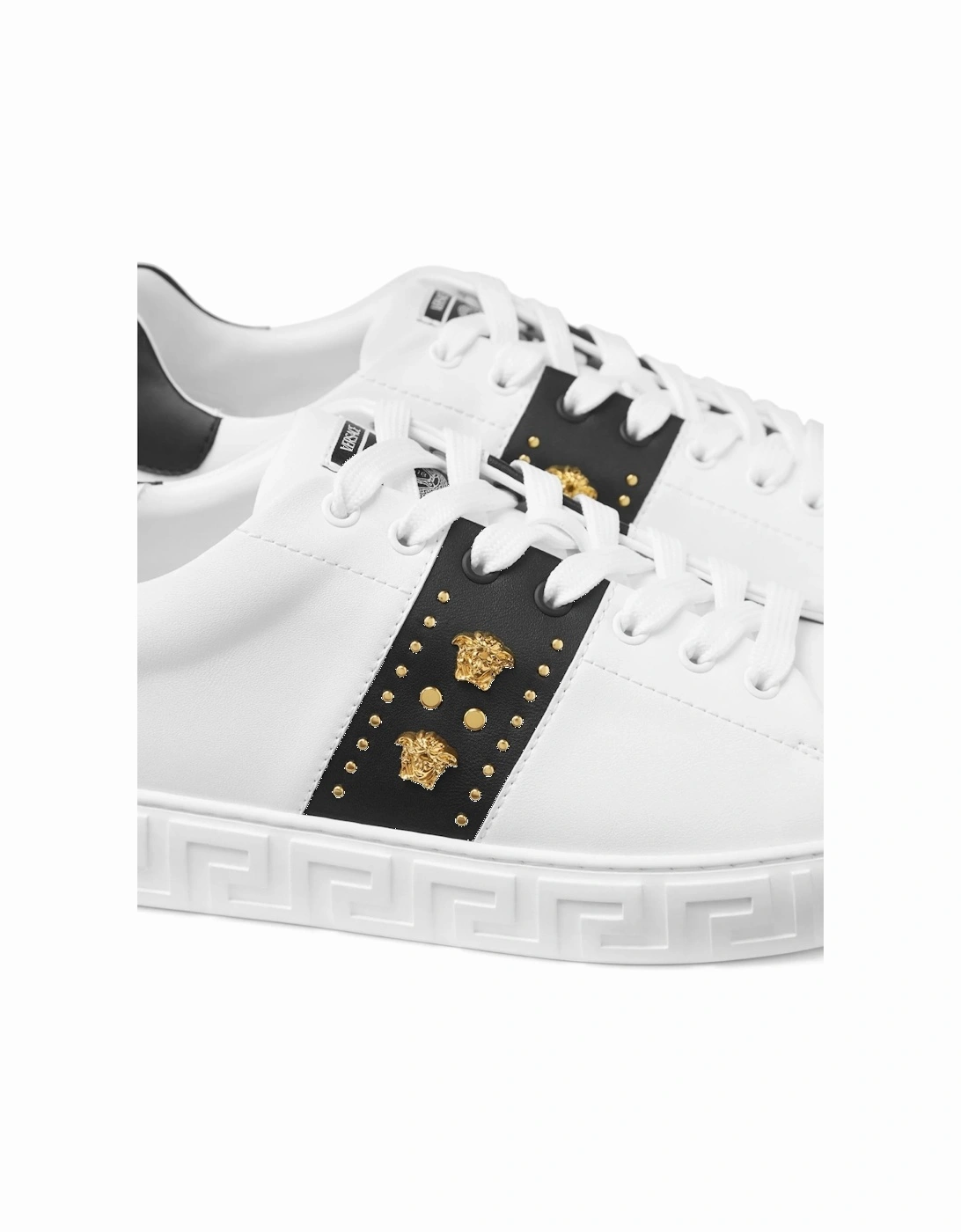 Medusa Stud Sneakers White