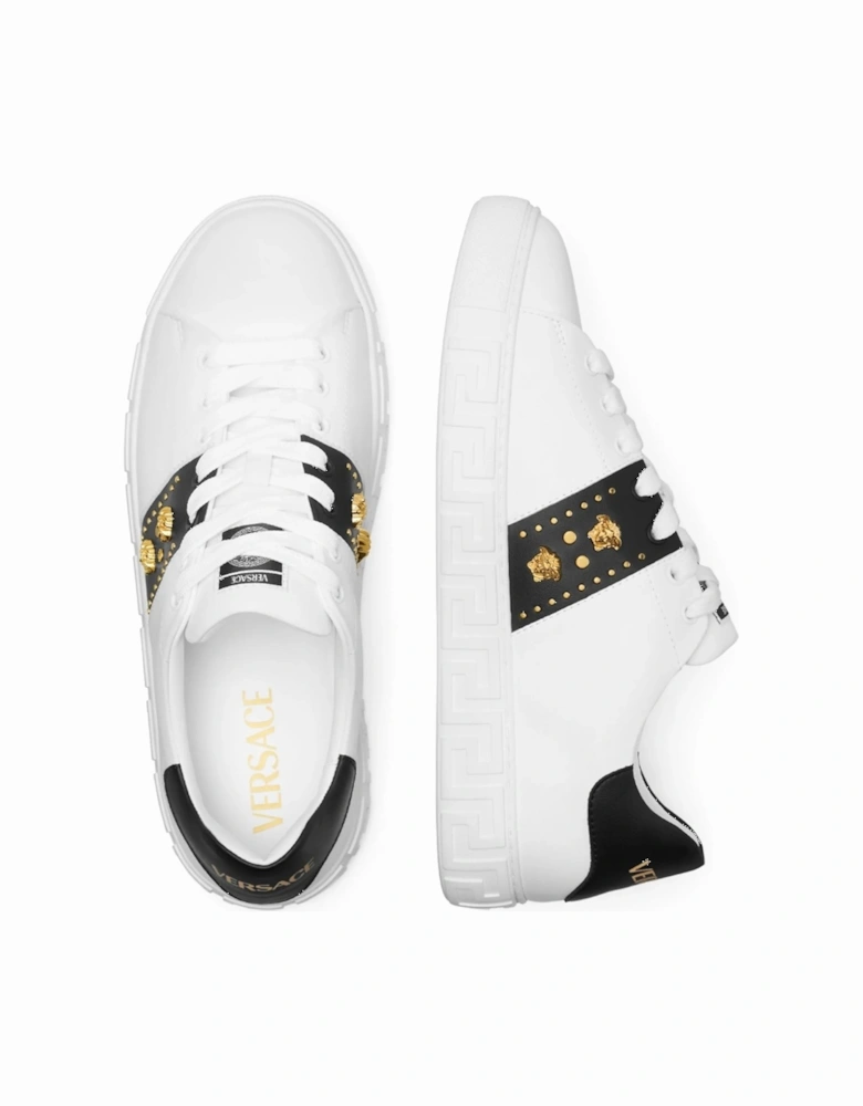 Medusa Stud Sneakers White