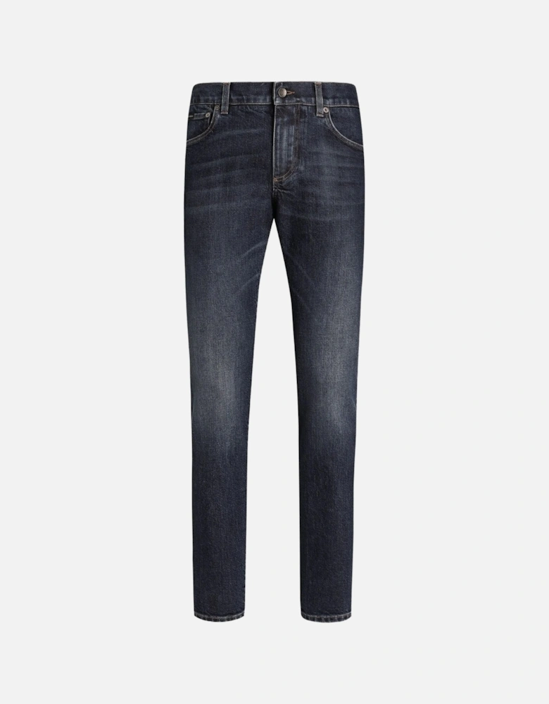 5 Pocket Slim Jeans Blue