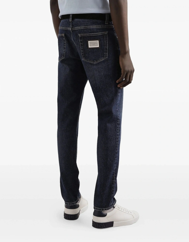 5 Pocket Slim Jeans Blue