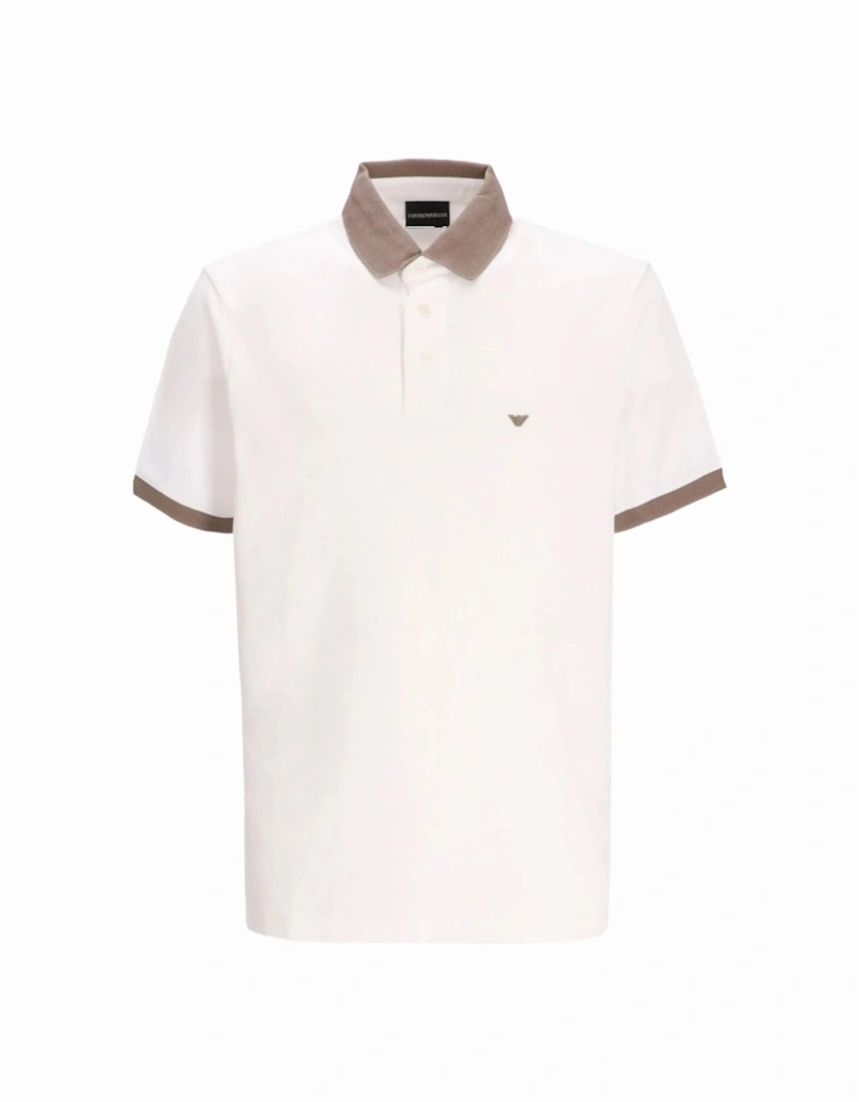 Branded Piquet Polo White