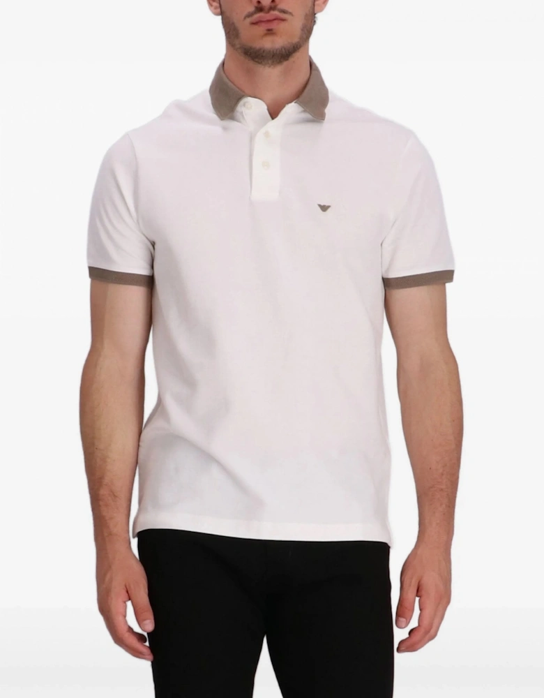 Branded Piquet Polo White