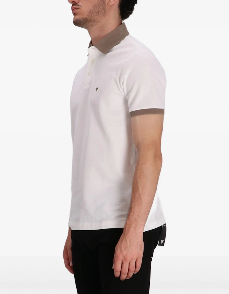 Branded Piquet Polo White