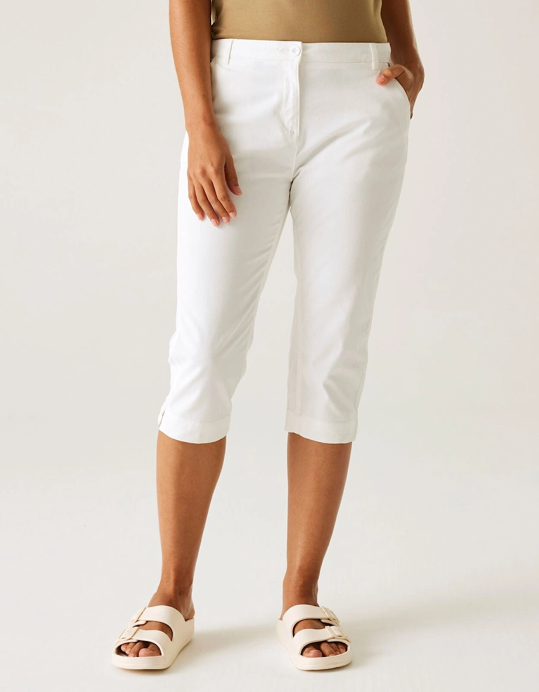 Womens Bayletta Capri Chinos, 2 of 1