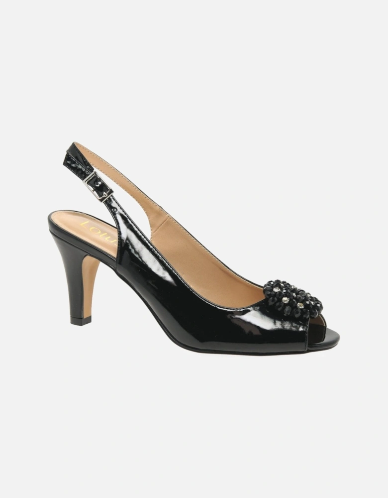 Elodie Womens Slingback Peep Toe Shoes
