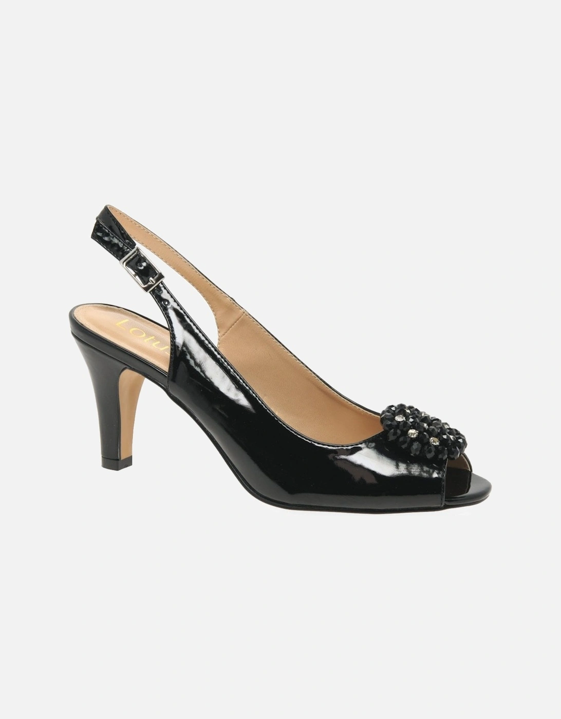 Elodie Womens Slingback Peep Toe Shoes, 7 of 6