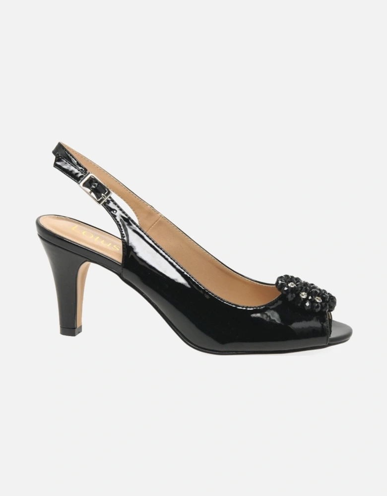 Elodie Womens Slingback Peep Toe Shoes