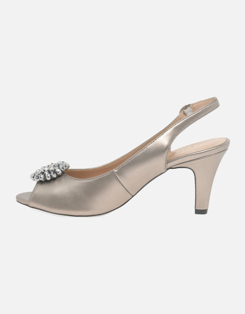 Elodie Womens Slingback Peep Toe Shoes