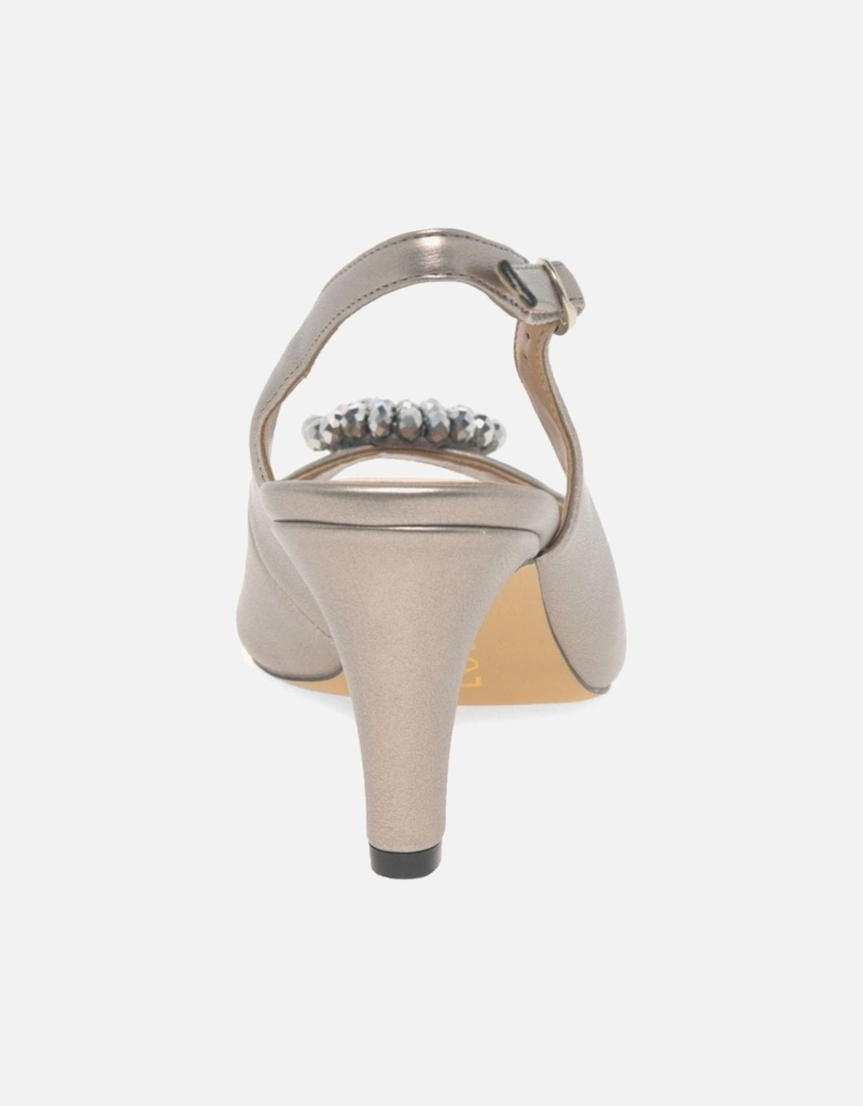 Elodie Womens Slingback Peep Toe Shoes