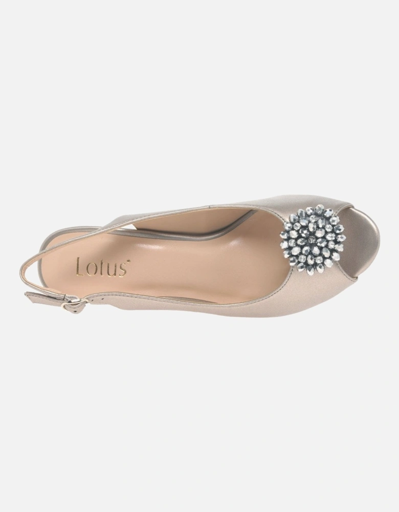 Elodie Womens Slingback Peep Toe Shoes