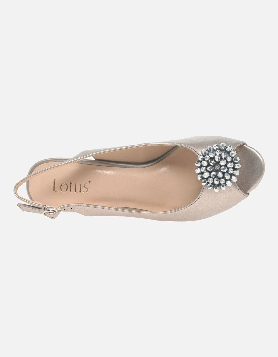 Elodie Womens Slingback Peep Toe Shoes