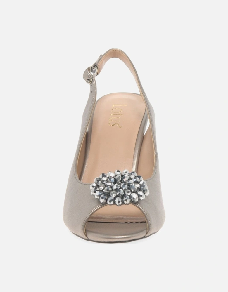Elodie Womens Slingback Peep Toe Shoes