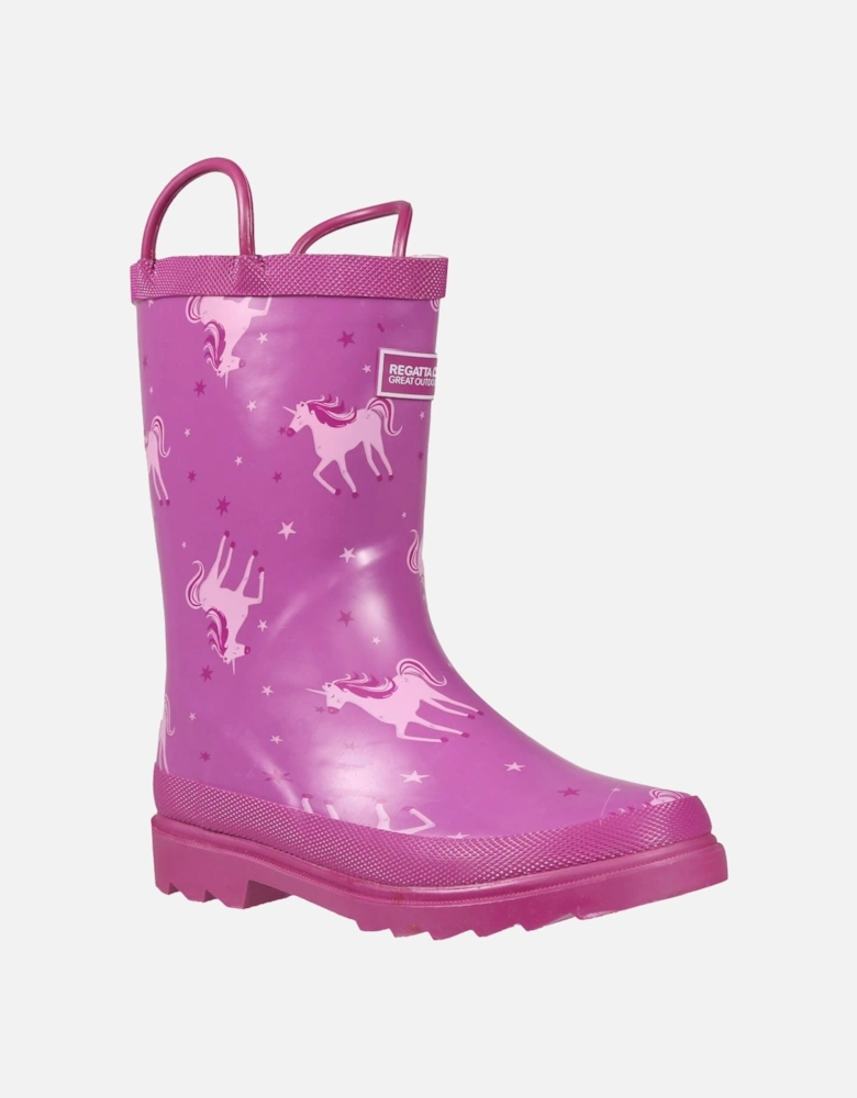 Great Outdoors Childrens/Kids Minnow Patterned Wellington Boots