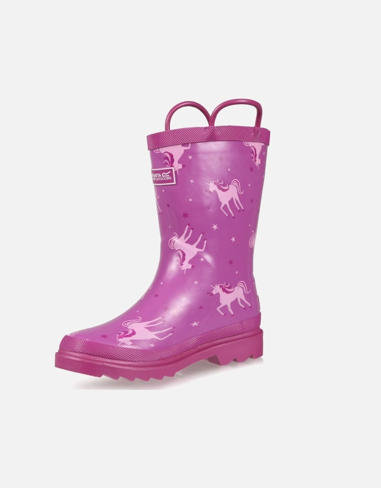 Great Outdoors Childrens/Kids Minnow Patterned Wellington Boots