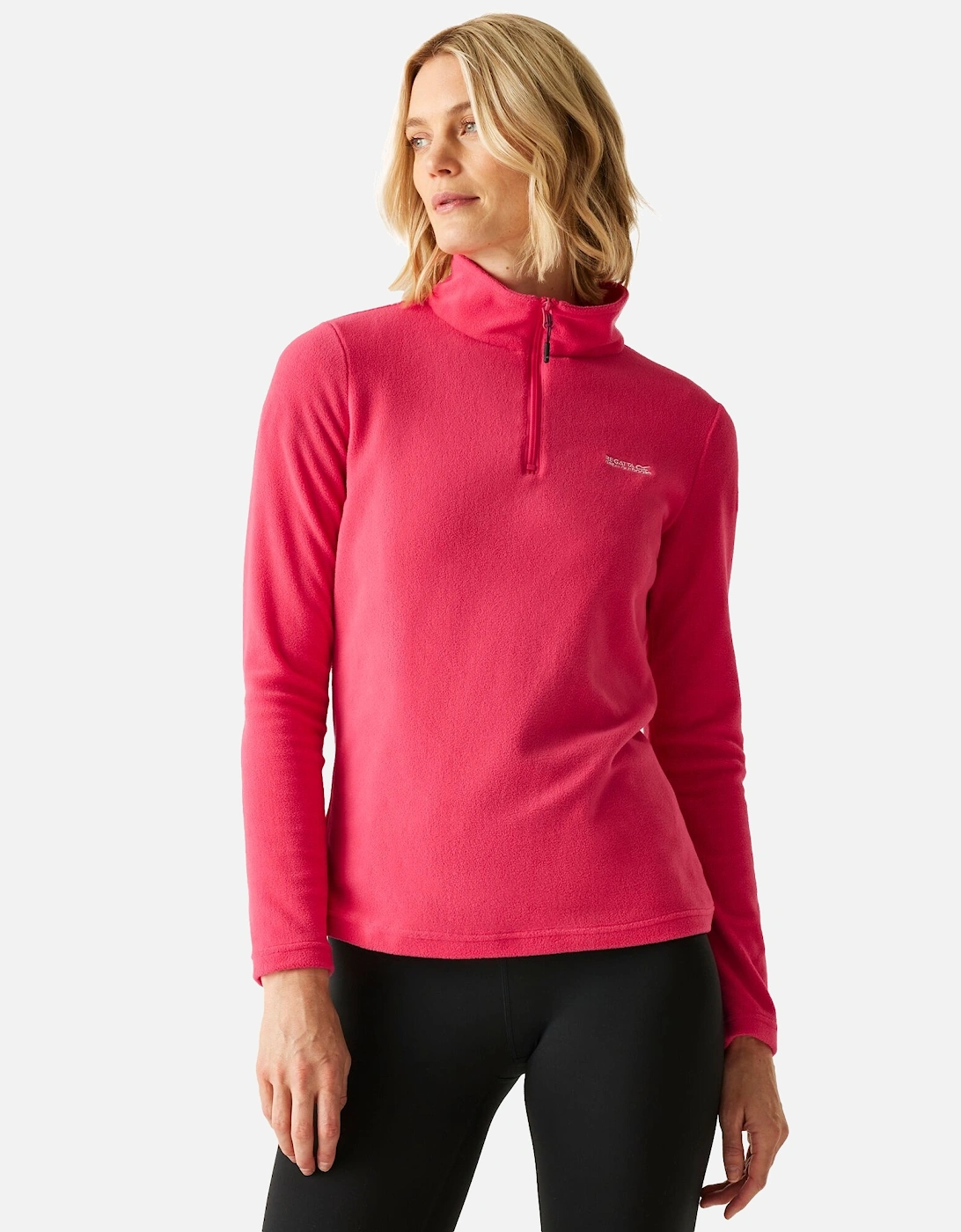 Regatta Women's Red Great Outdoors / Sweetheart 1/4 Zip Fleece Top - Size 24 UK