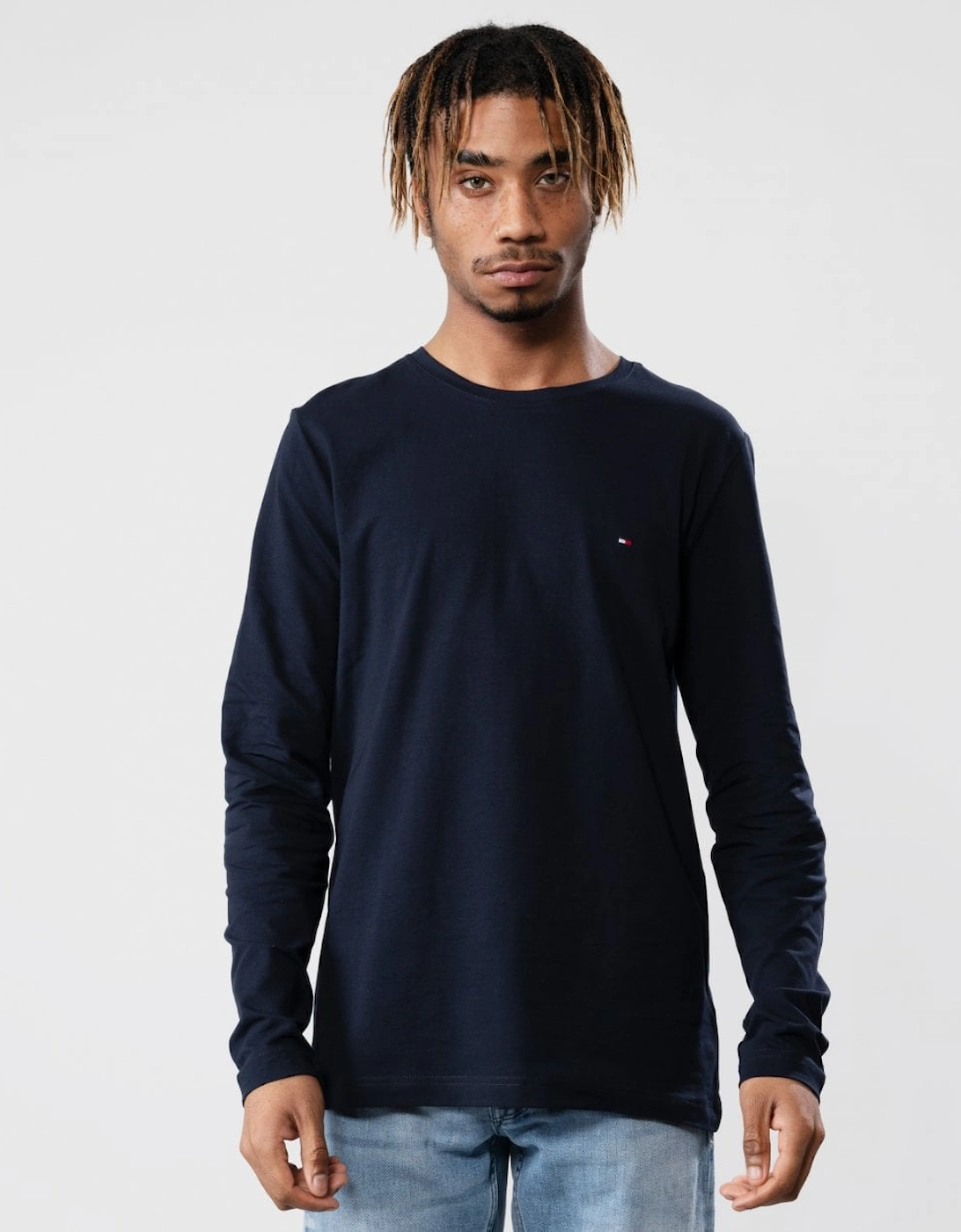 Stretch Slim Fit Mens Long Sleeve T-Shirt, 10 of 9