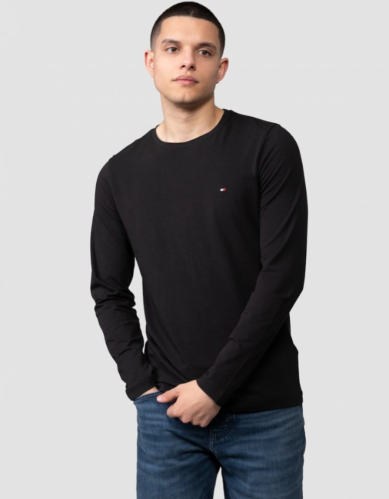 Stretch Slim Fit Mens Long Sleeve T-Shirt