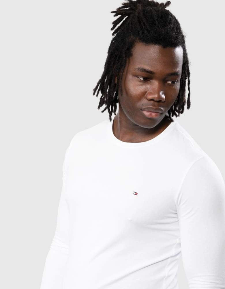 Stretch Slim Fit Mens Long Sleeve T-Shirt