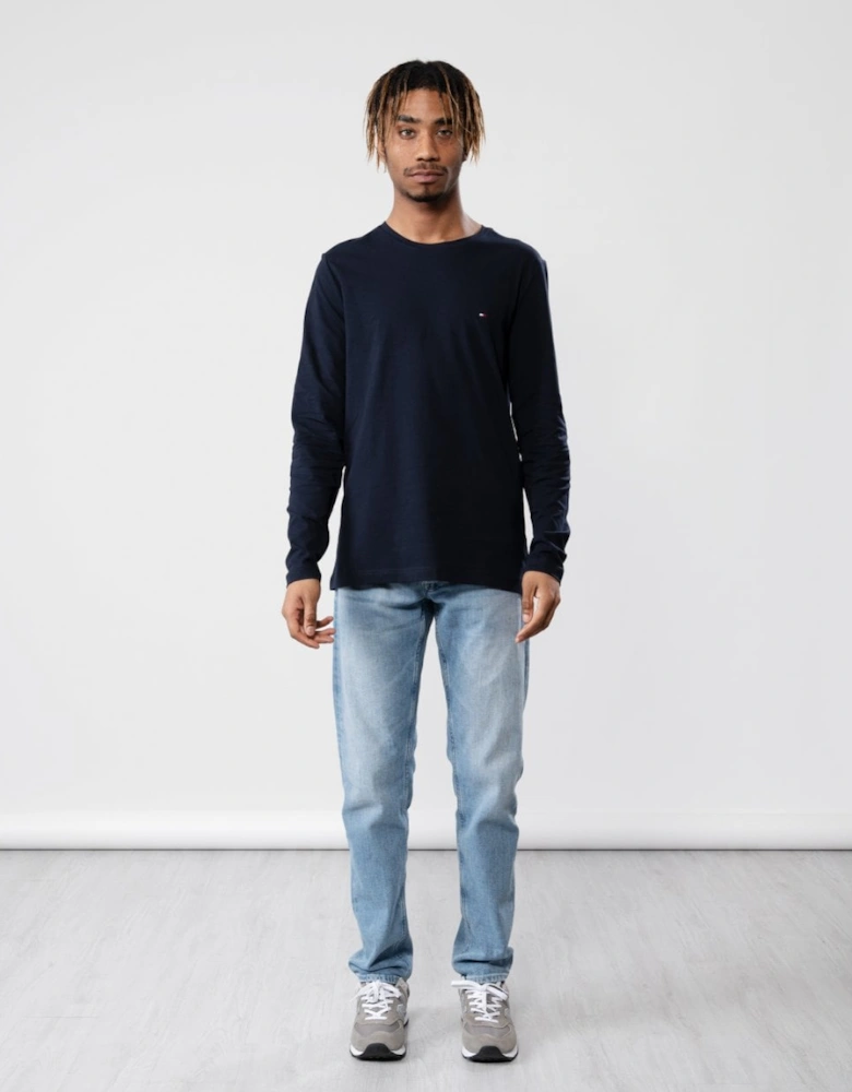 Stretch Slim Fit Mens Long Sleeve T-Shirt