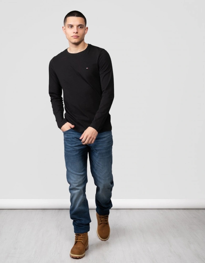Stretch Slim Fit Mens Long Sleeve T-Shirt