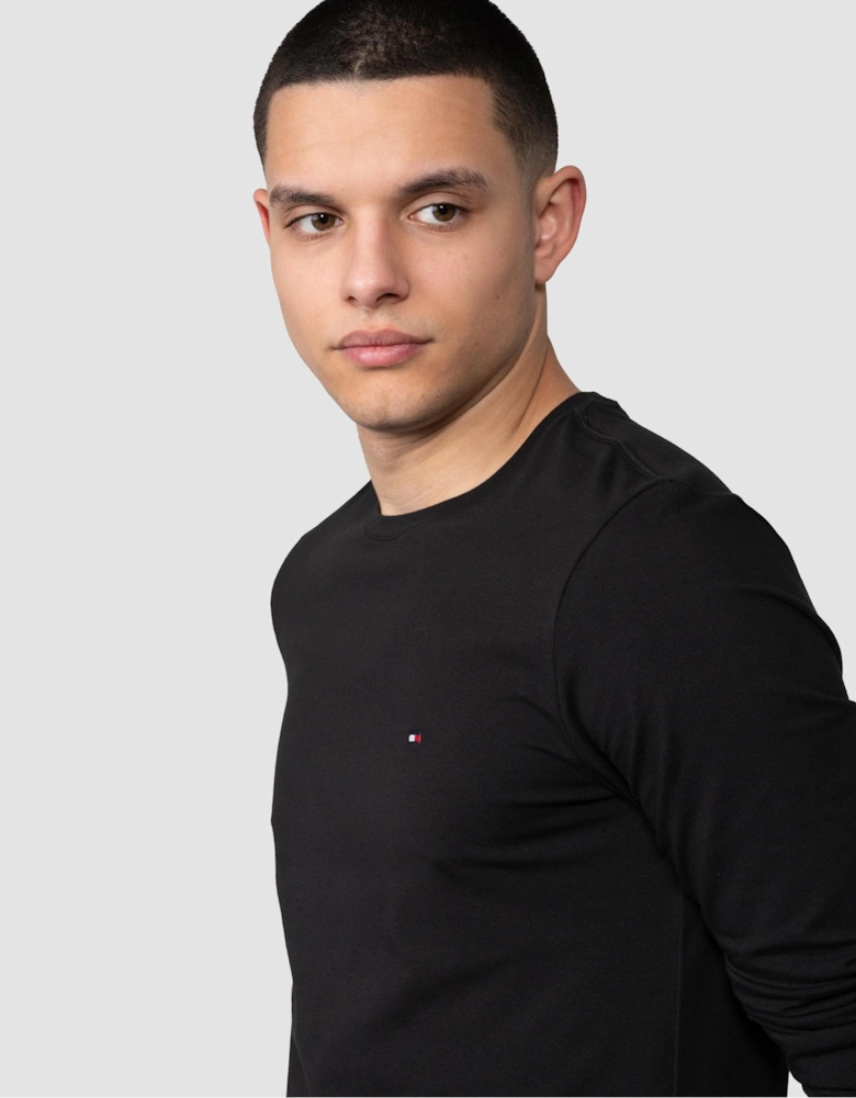 Stretch Slim Fit Mens Long Sleeve T-Shirt