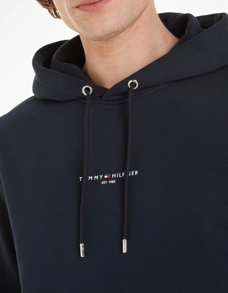 Tommy Logo Tipped Mens Hoodie
