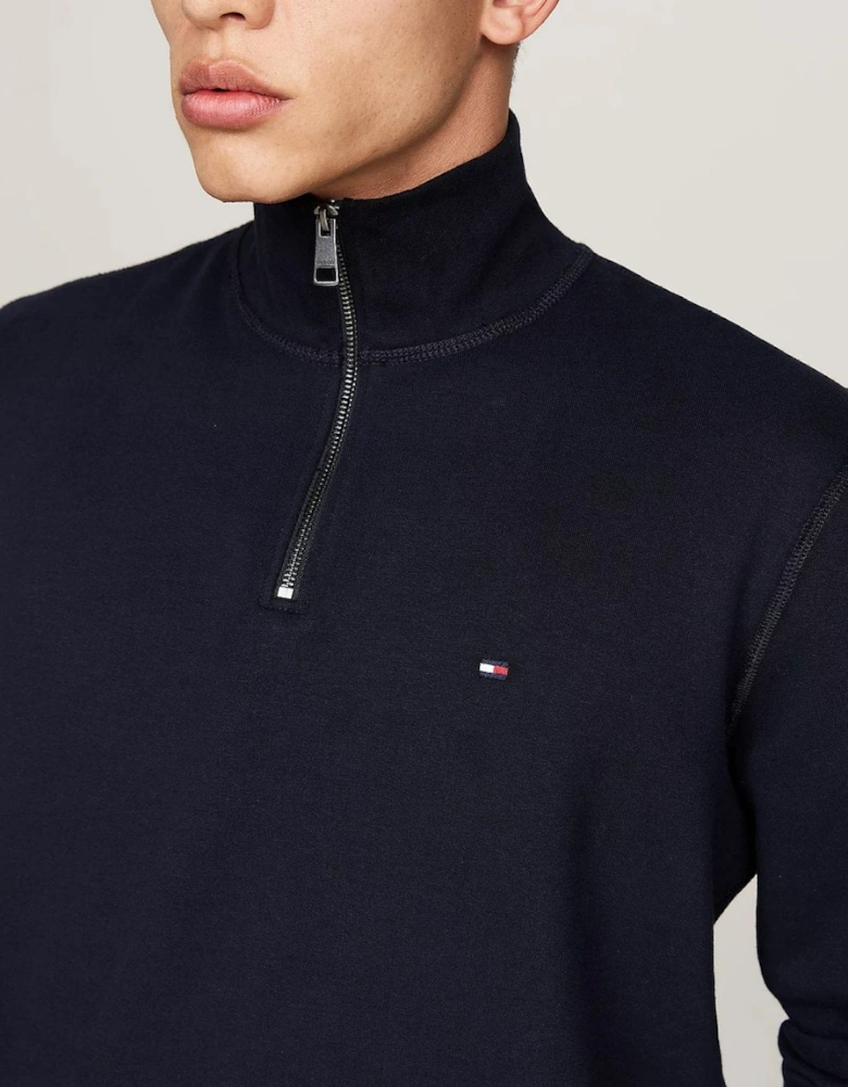 Essential Fleece Mens Half Zip Sweatshirt - Desert Sky