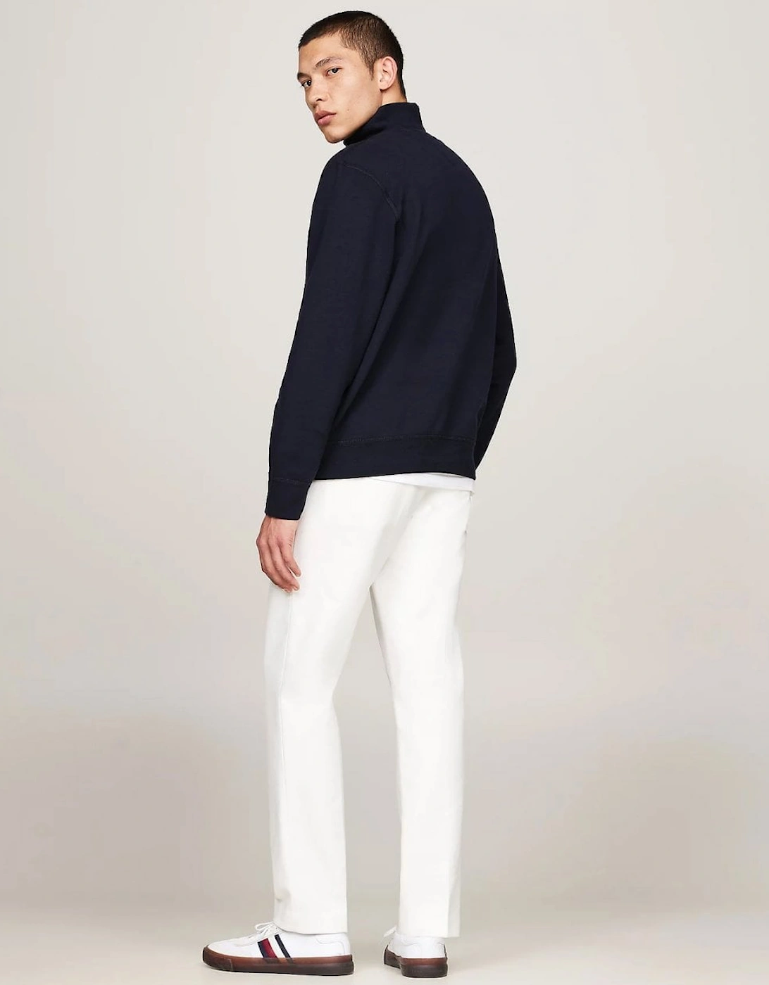 Essential Fleece Mens Half Zip Sweatshirt - Desert Sky